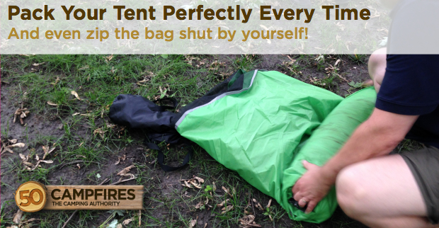 how to pack your tent