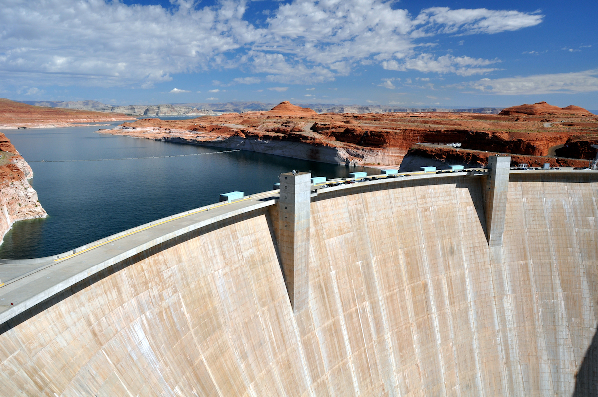 Hoover Dam and Lake Mead in USA