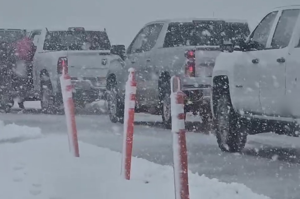summer snow storm glacier