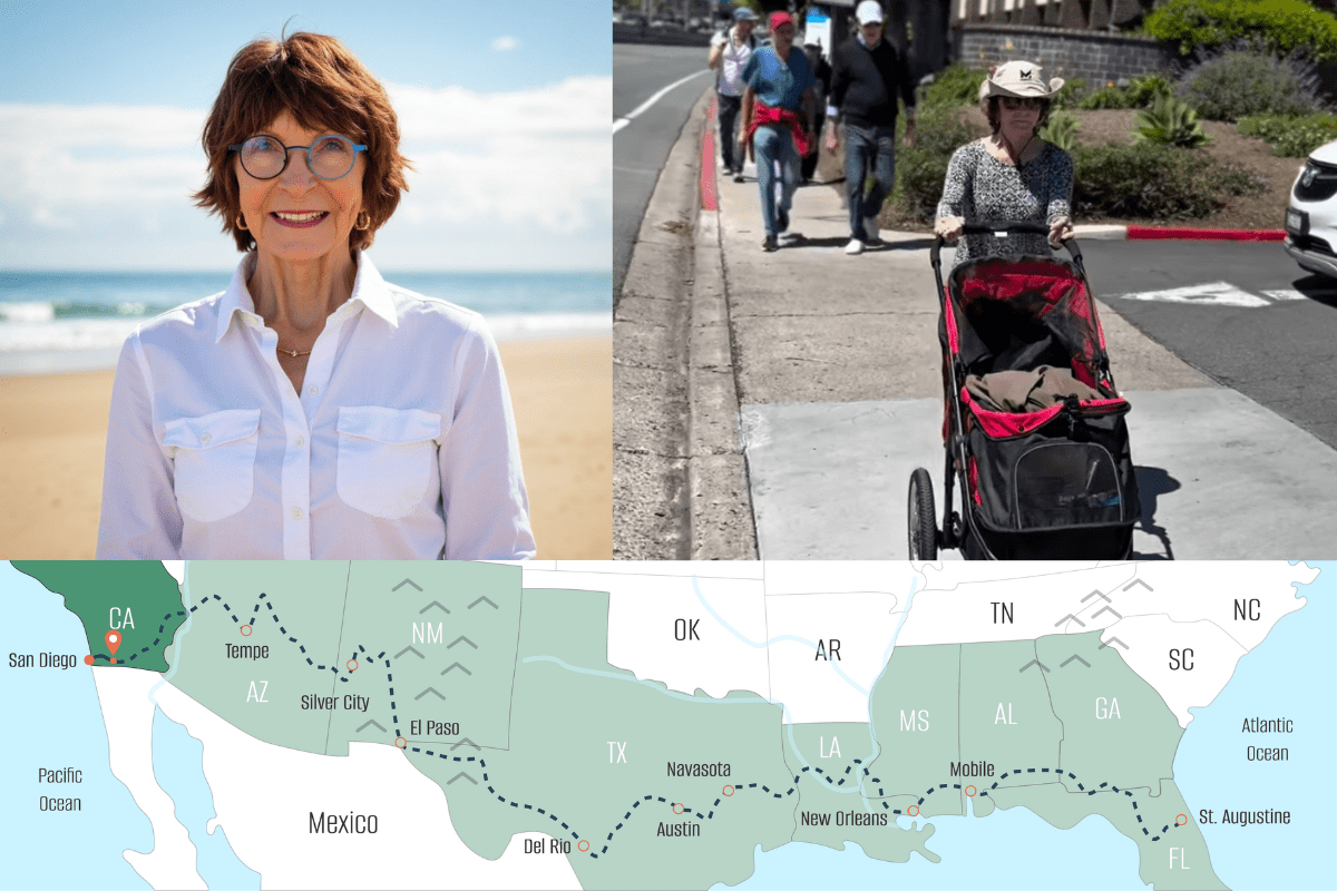 80 year old walking across america