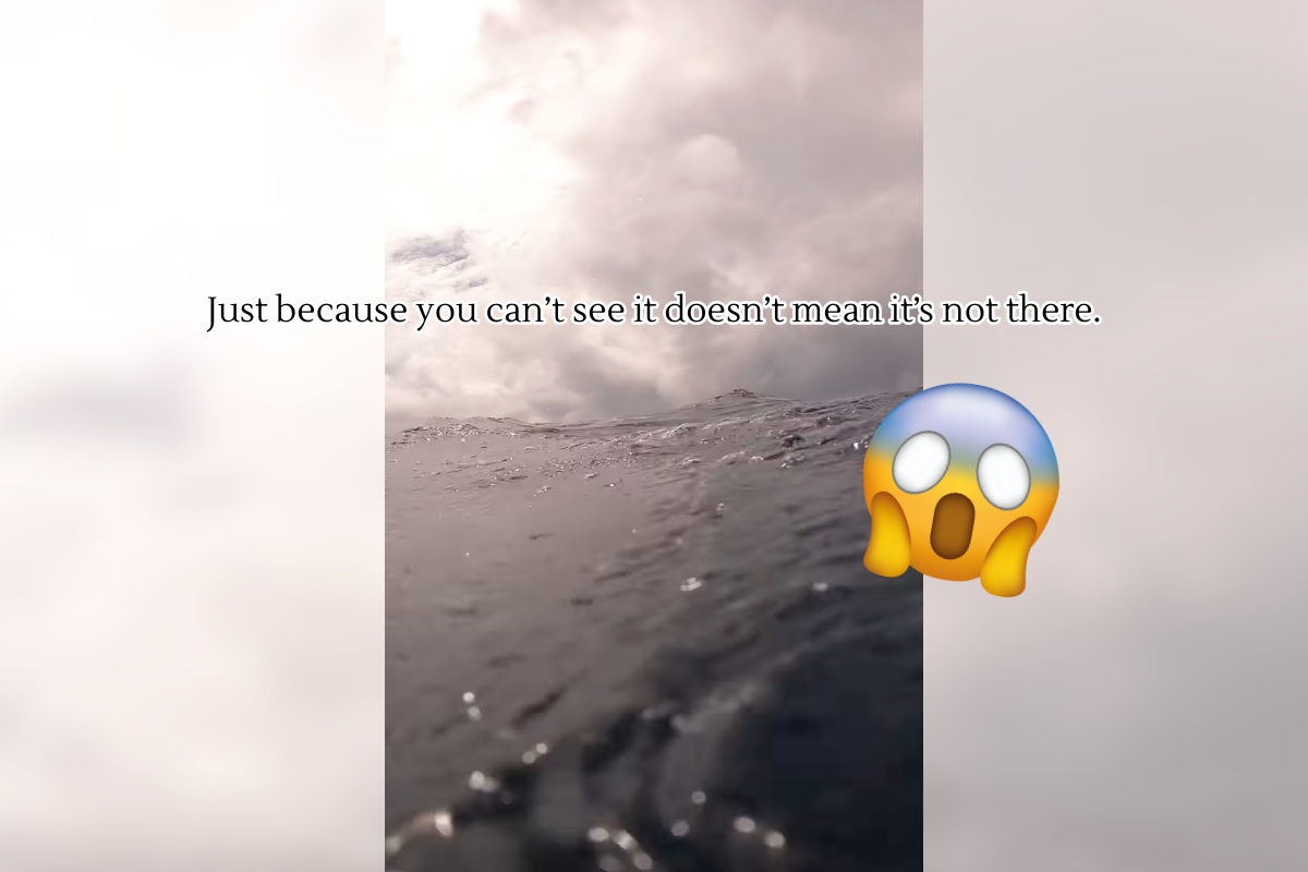 below ocean's surface