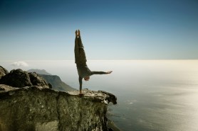 failed handstand rock