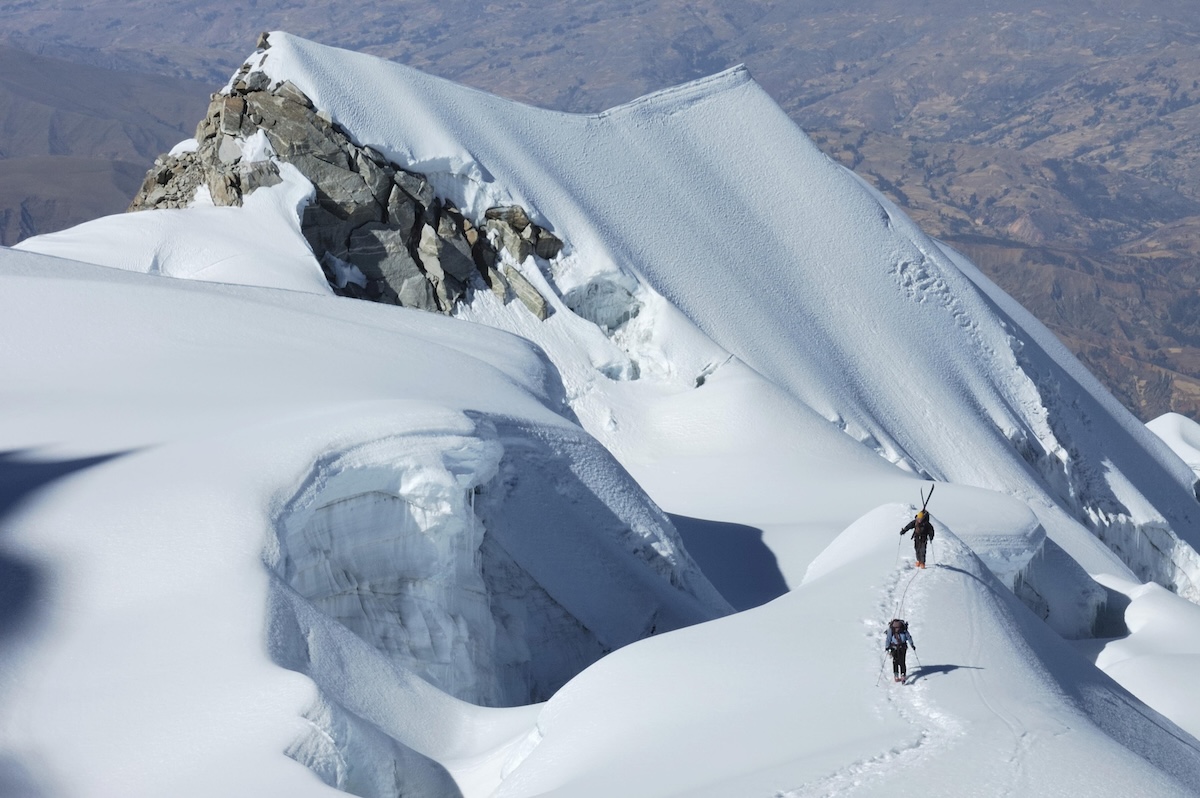 glacier collapses training rescue course peru