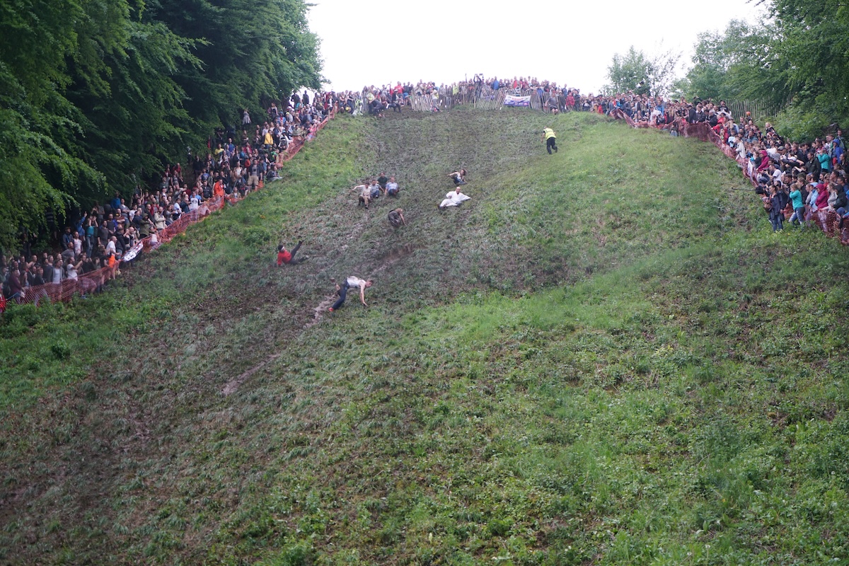 cheese rolling race