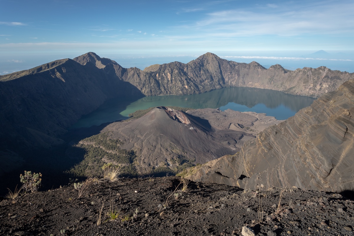 hiker fell active volcano indonesia