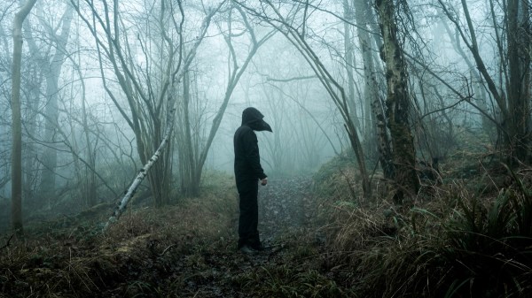 masked man trail cams campsite