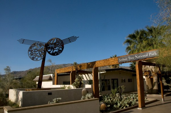 An entrance to Joshua Tree National Park