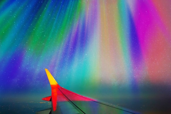 northern lights plane